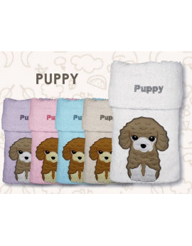 Set asciugamani 1+1 PUPPY - colori