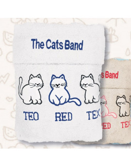 Set asciugamani 1+1 CATS